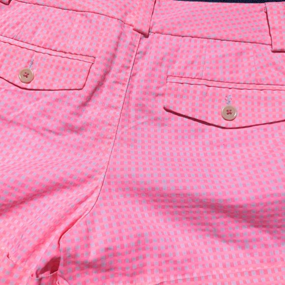 Lilly Pulitzer 'Barclay Short' Sz 2 - Hot Pink & White Plaid MINT CONDITION - Picture 9 of 10